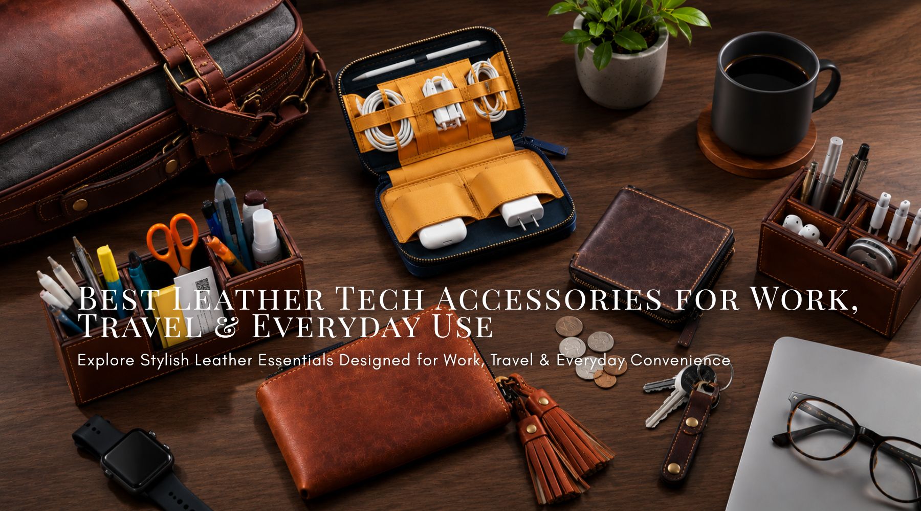 Best Leather Tech Accessories for Work, Travel & Everyday Use