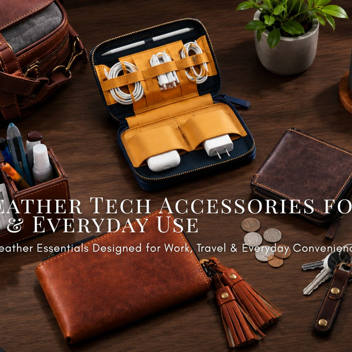 Best Leather Tech Accessories for Work, Travel & Everyday Use