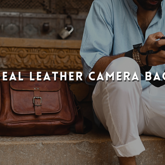 Ideal leather camera bag for photographers