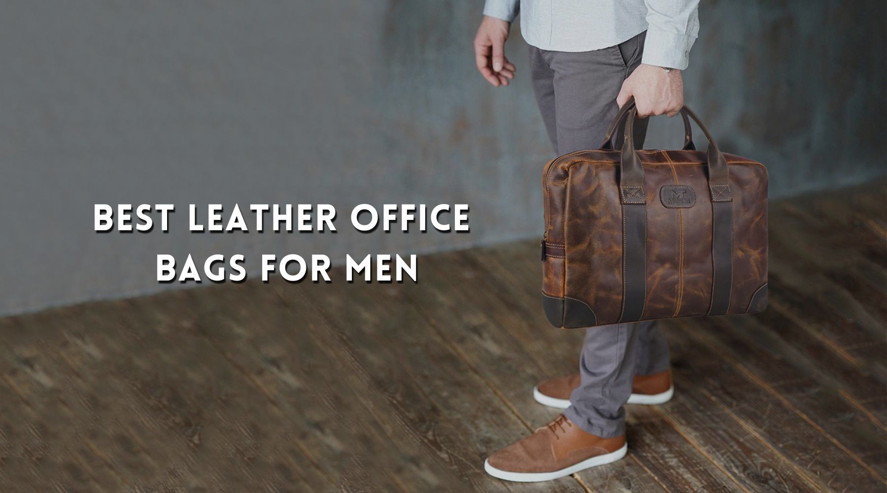 best leather office bag for men
