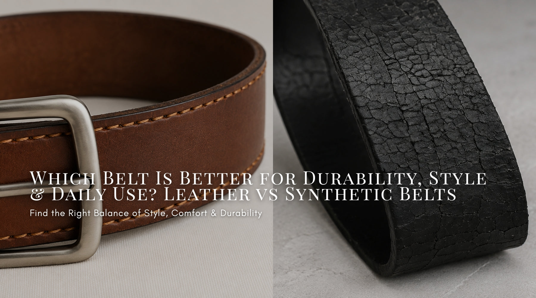 Which Belt Is Better for Durability, Style & Daily Use? Leather vs Synthetic Belts