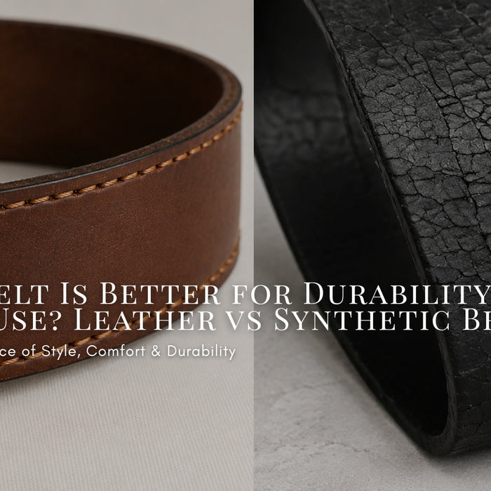 Which Belt Is Better for Durability, Style & Daily Use? Leather vs Synthetic Belts