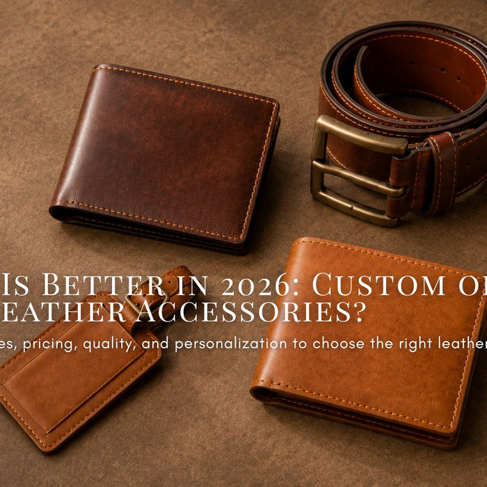 Which Is Better in 2026: Custom or Ready-Made Leather Accessories?