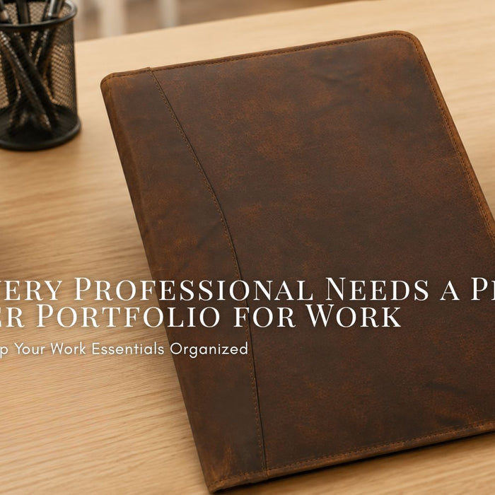 Why Every Professional Needs a Premium Leather Portfolio for Work
