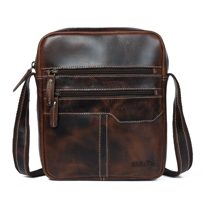 The Compact Messenger- Dark Brown