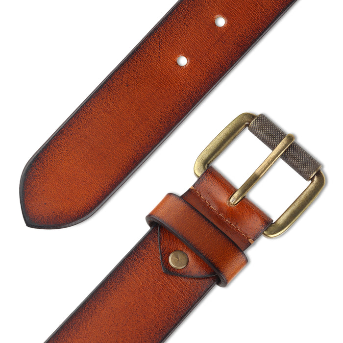 Classic Mocha Brown Leather Belt
