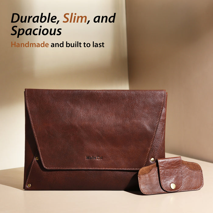 Urban Craft Leather Laptop Sleeve Combo