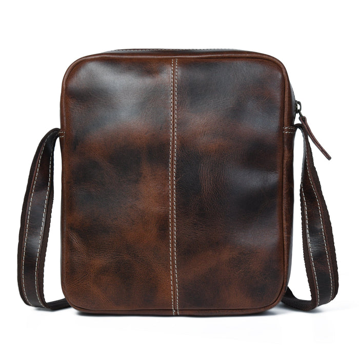 The Compact Messenger- Dark Brown