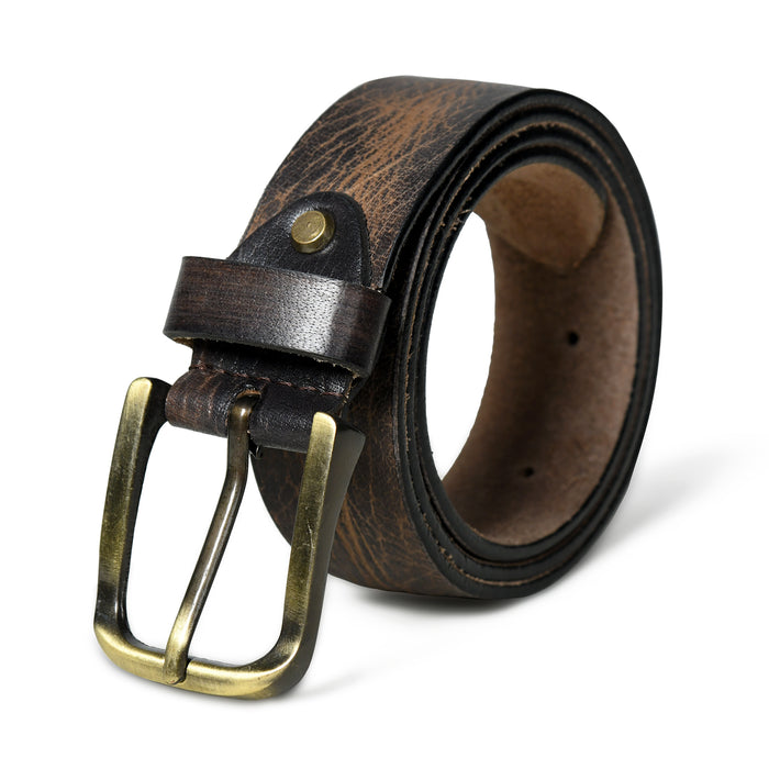 Eden Dark Brown Men's Leather Belt