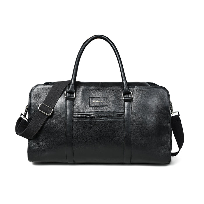 Metro Flair Black Textured Duffle