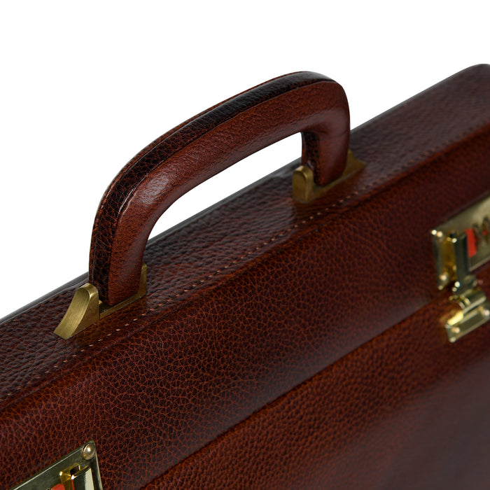 Rich Brown Office Suitcase