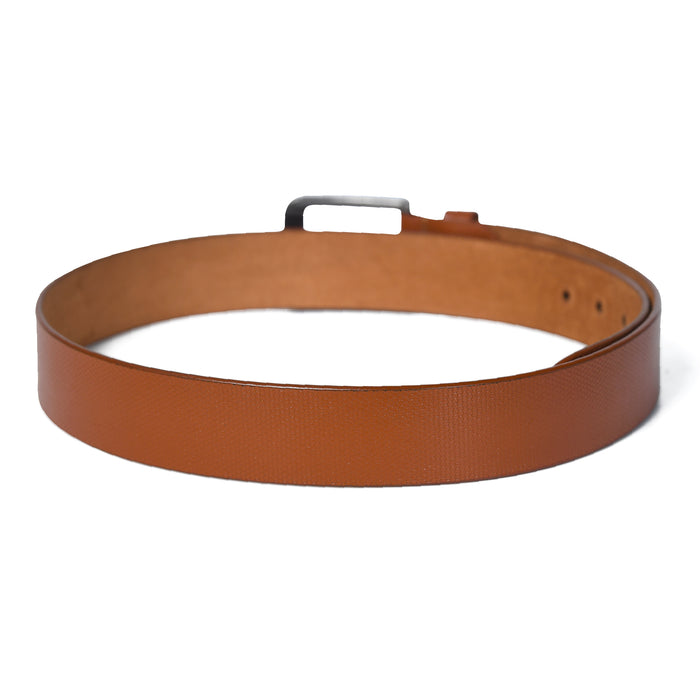 Casual Tan Genuine Leather Men's Belt