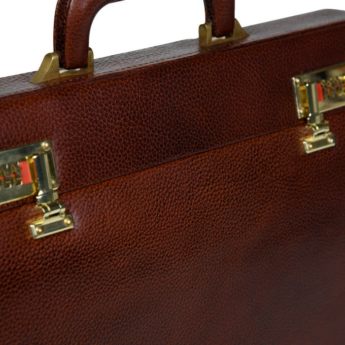 Rich Brown Office Suitcase