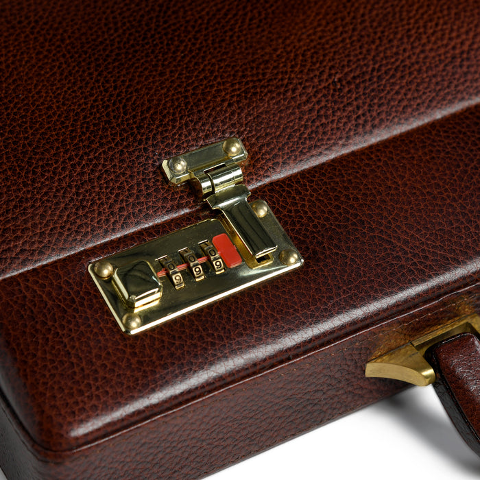 Rich Brown Office Suitcase