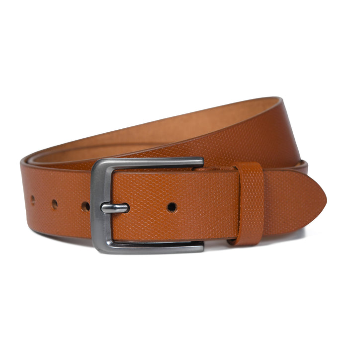 Casual Tan Genuine Leather Men's Belt