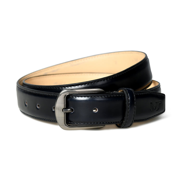 Eclipse Black Leather Belt