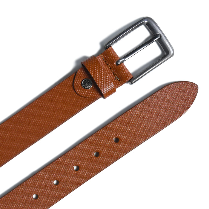 Casual Tan Genuine Leather Men's Belt