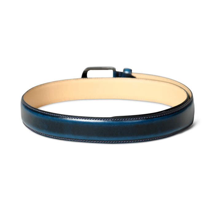 Eclipse Blue Leather Belt