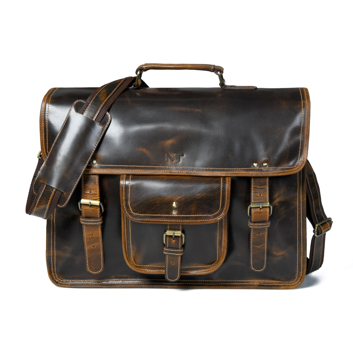 Stylish Leather Messenger Bag | Leather Office Bag | MaheTri