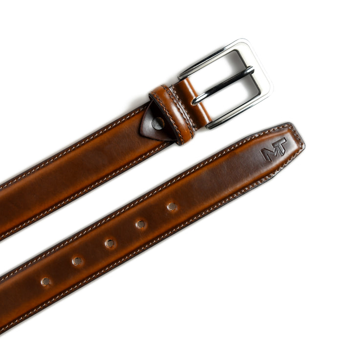 Eclipse Caramel Leather Belt