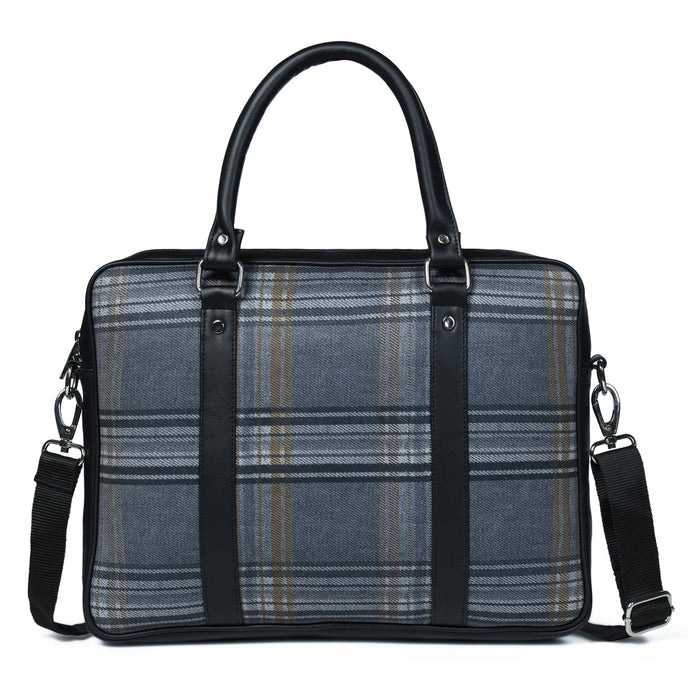 The Madison Plaid Briefcase