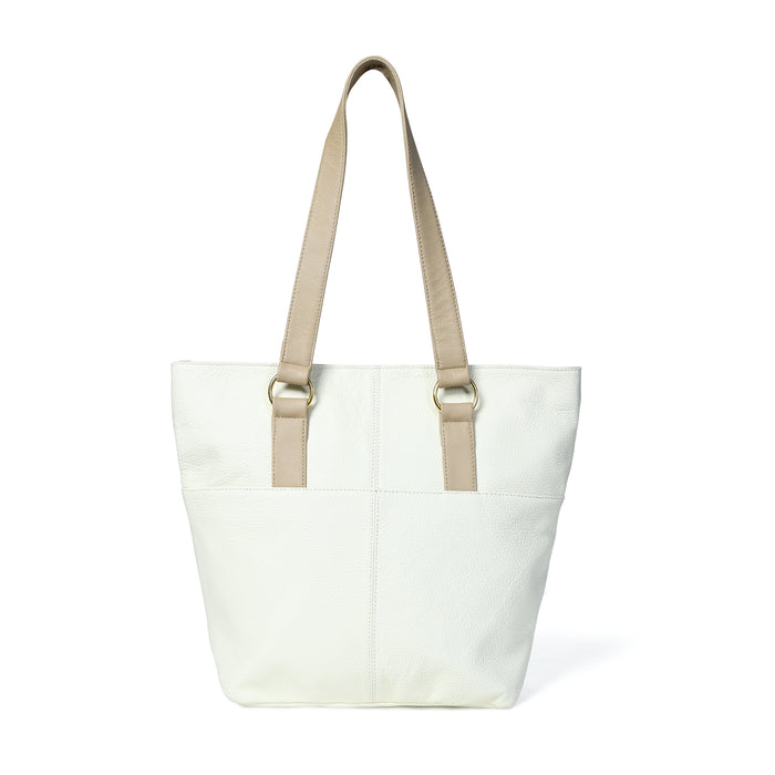 The Ivory Leather Tote