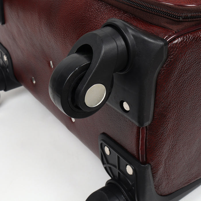 Horizon Leather Trolley Suitcase, Brown