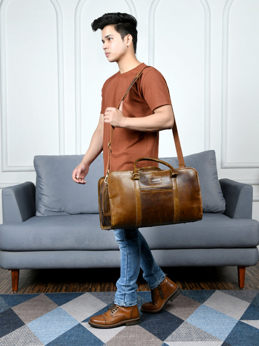 Metro Flair Brown Duffle