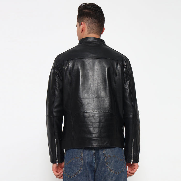 City Rider Black Leather Jacket