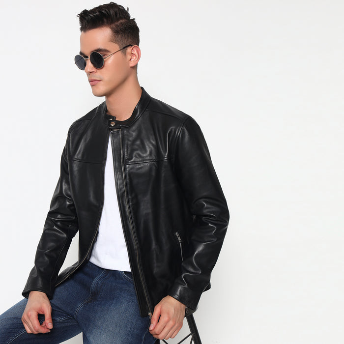 Prime Black Biker's Men Jacket