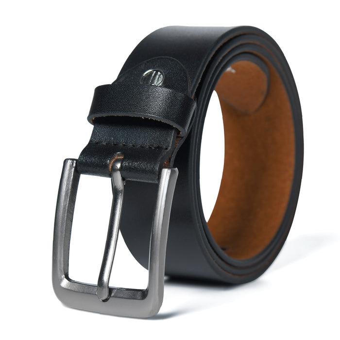 Classic Formal Black Leather Belt