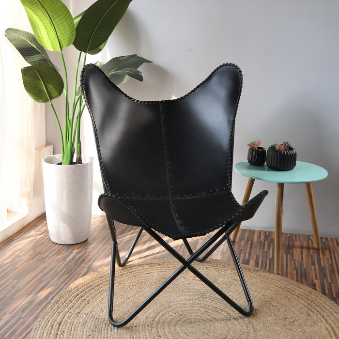 Jet Black Butterfly Chair