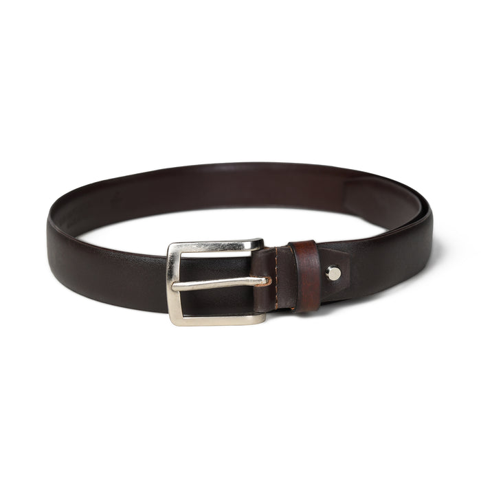 Rich Dark Brown Formal Leather Belt