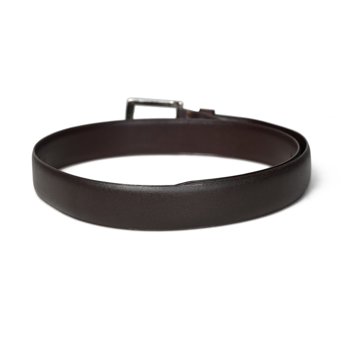 Rich Dark Brown Formal Leather Belt