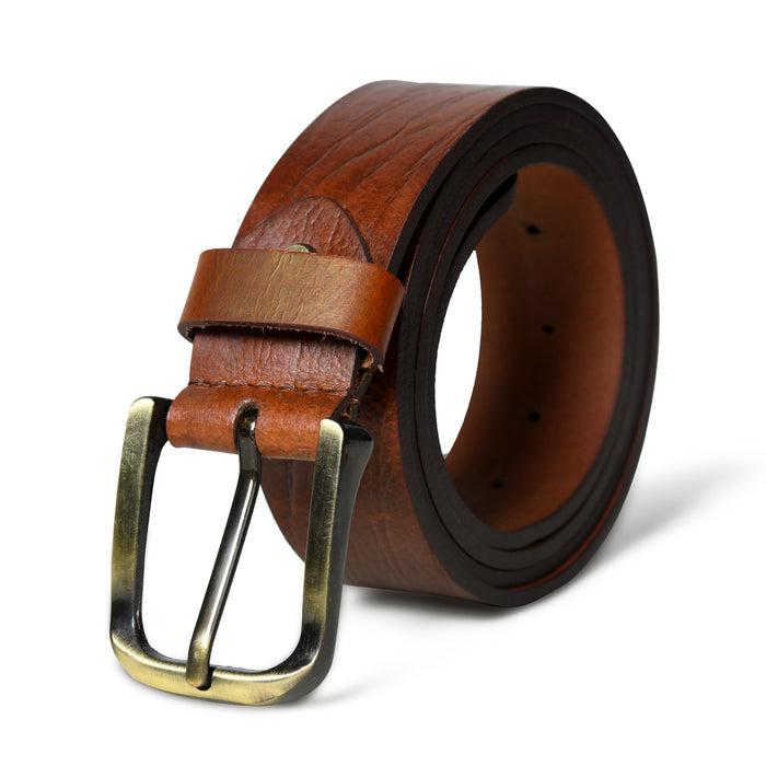 Vibrant Brown Pin Buckle Belt