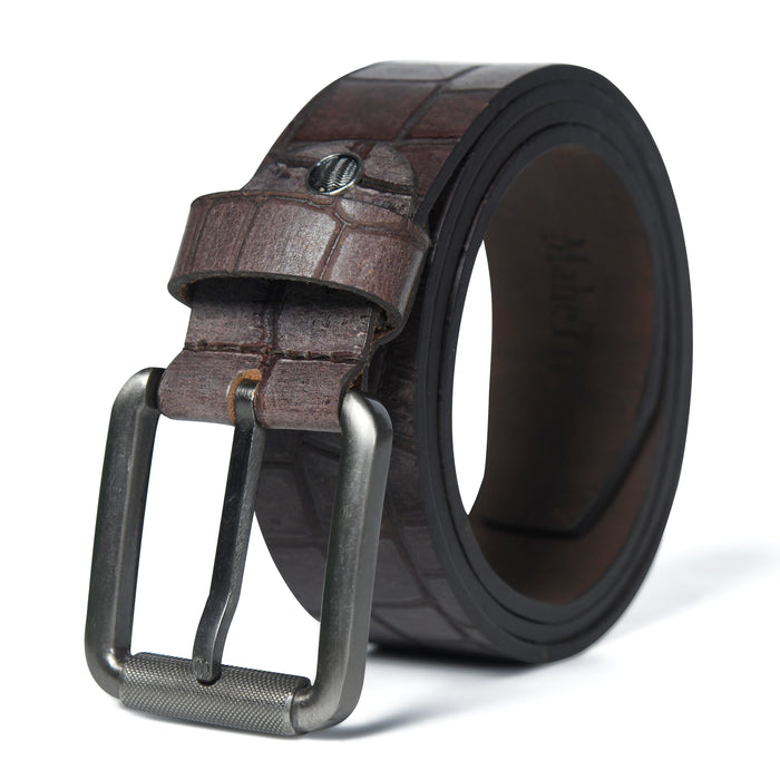 Pebble Style Leather Belt