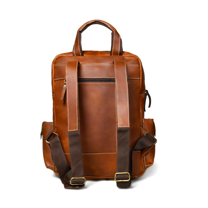 The Adventurer7 Pockets Backpack - Mahogany Brown