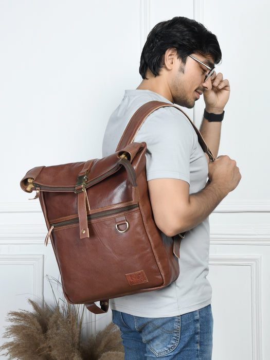 Ortiz Roll-Top Backpack- Vintage