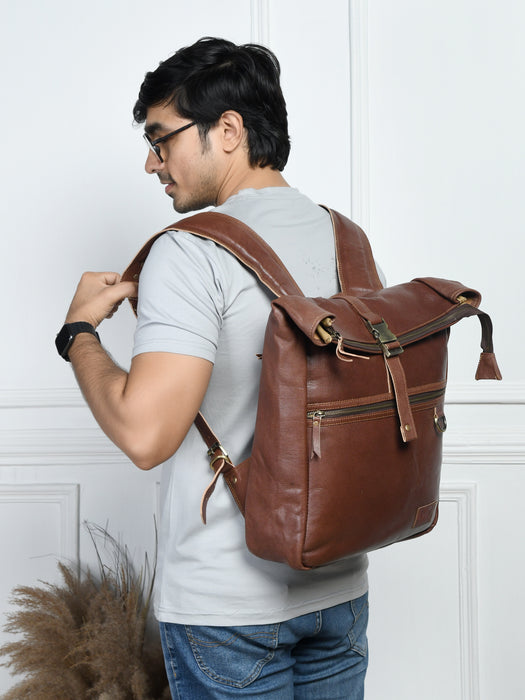 Ortiz Roll-Top Backpack- Vintage