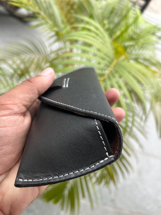 Black Leather Sunglasses Case