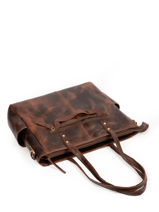 Luxury Kodiak Tote - Dark Brown