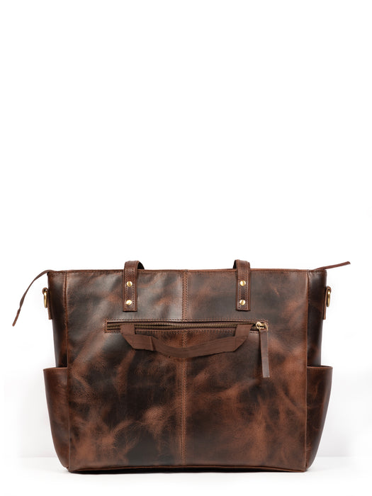 Luxury Kodiak Tote - Dark Brown