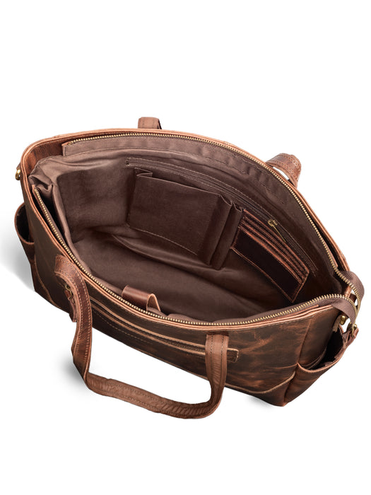 Luxury Kodiak Tote - Dark Brown