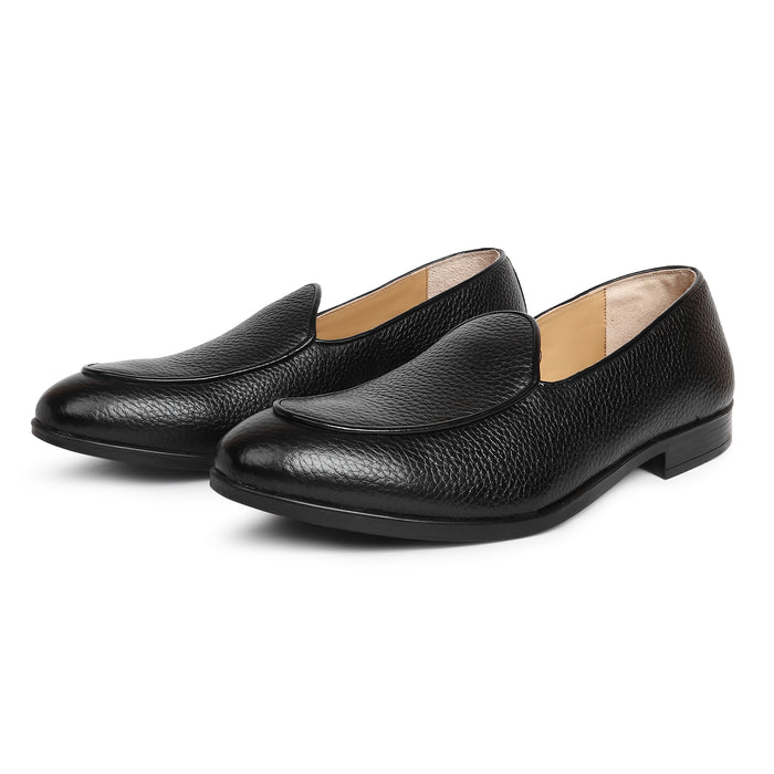 Belgian Leather Loafer Black
