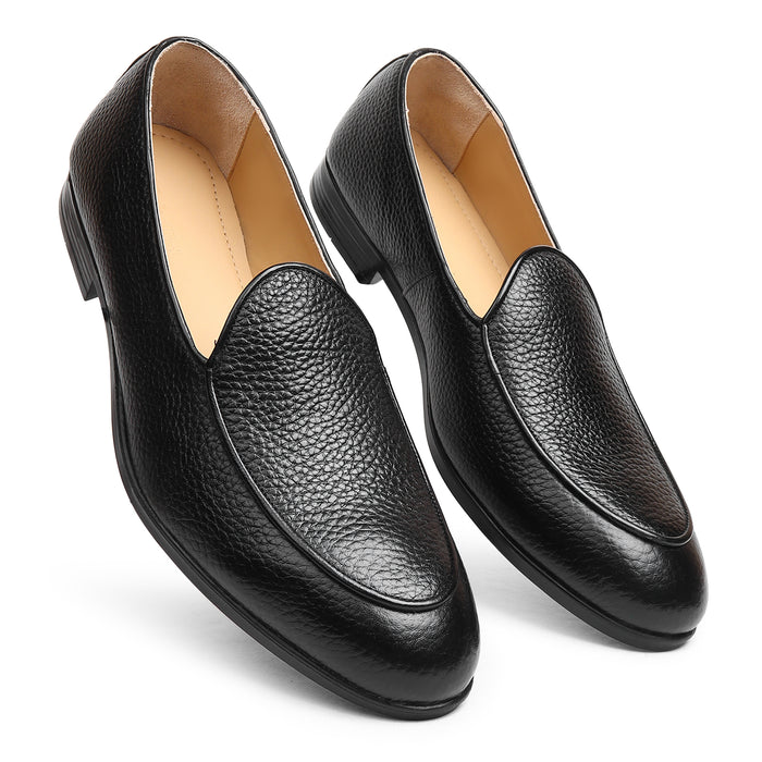 Belgian Leather Loafer Black