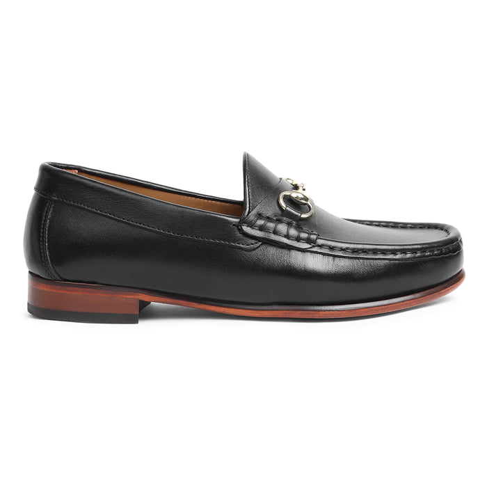 Leather Moccasins with Buckle