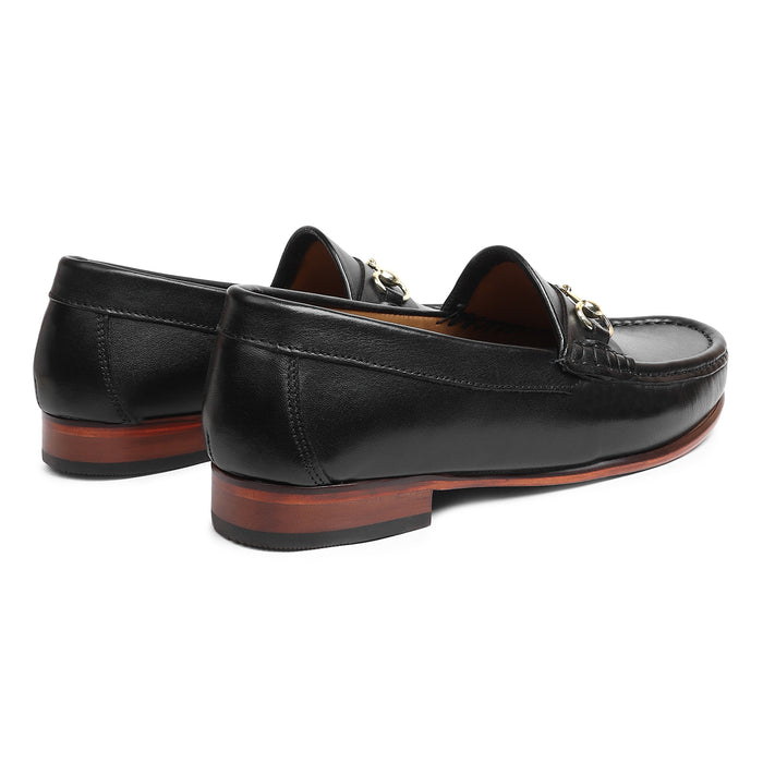 Leather Moccasins with Buckle
