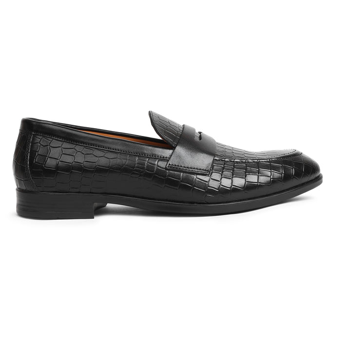 Penny Loafer with Full Croco Print