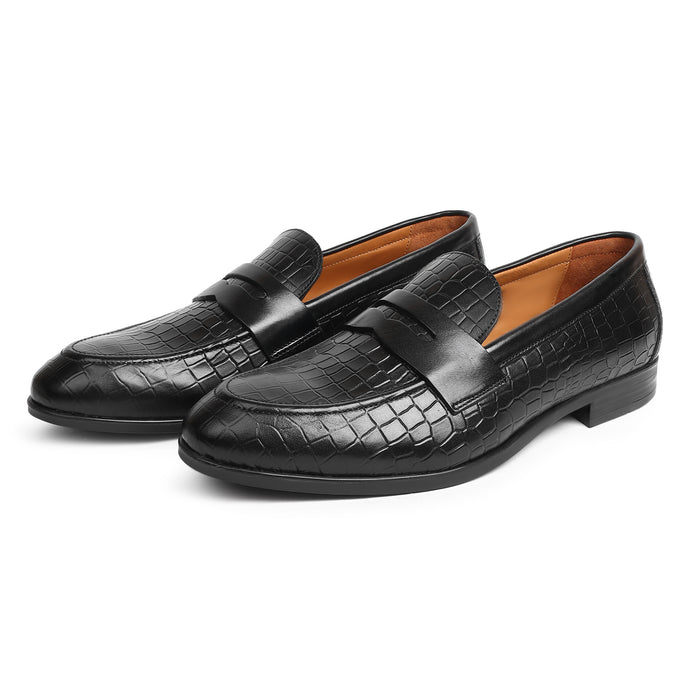 Penny Loafer with Full Croco Print