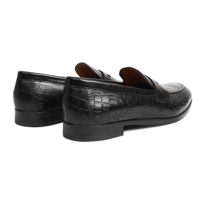 Penny Loafer with Full Croco Print